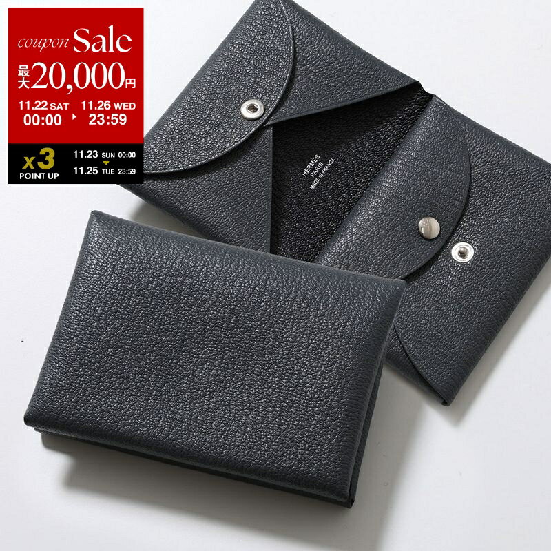 【ブラックフライデー・11/22～26限定・最大2万円OFFクーポン】HERMES エルメス 二つ折り財布 カルヴィ..
