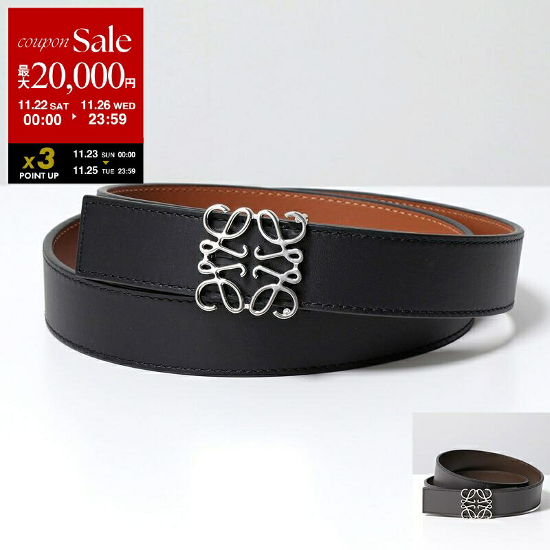 【ブラックフライデー・11/22～26限定・最大2万円OFFクーポン】LOEWE ロエベ ベルト ANAGRAM アナグラム 3.5CM E821Z20X02 レディース レザー リバーシブル カラー7色 E821Z20X020221【dc_kikaku】のサムネイル