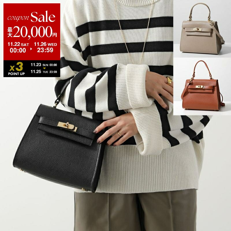 【ブラックフライデー・11/22～26限定・最大2万円OFFクーポン】AULENTTI オウレンティ ハンドバッグ DI 3016 DO レディース ショルダーバッグ レザー クロスボディバッグ 鞄 カラー3色【dc_kikaku】のサムネイル