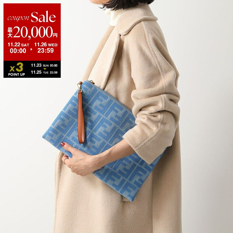 【ブラックフライデー・11/22～26限定・最大2万円OFFクーポン】FENDI フェンディ クラッチバッグ 8N017..