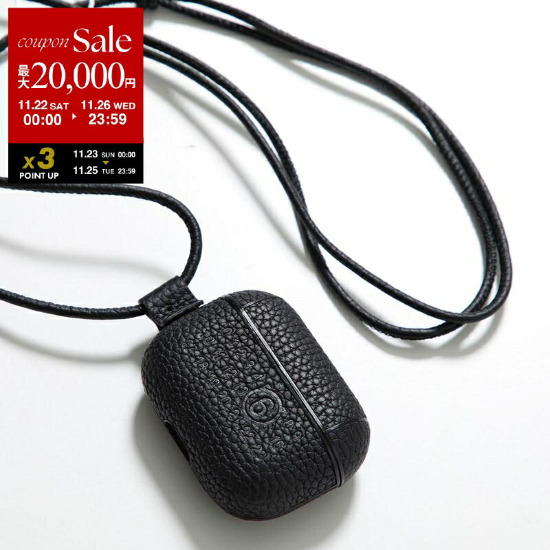 【ブラックフライデー・11/22～26限定・最大2万円OFFクーポン】MM6 エムエムシックス メゾンマルジェラ イヤホンケース SA5VZ0002 P4344 レディース AirPods Pro エアポッズ エアーポッズ レザー T8013 SA5VZ0002P4344T8013【dc_kikaku】