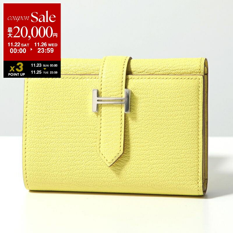 【ブラックフライデー・11/22～26限定・最大2万円OFFクーポン】HERMES エルメス 三つ折り財布 BEARN CO..