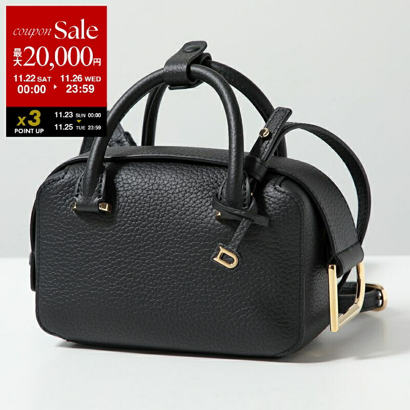 【ブラックフライデー・11/22～26限定・最大2万円OFFクーポン】DELVAUX デルヴォー ショルダーバッグ Cool Box Nano クールボックス ナノ Taurillon Soft AA0669 AQY0 レディース レザー ポシェット 鞄 99ZDO/Noir AA0669AQY099ZDO【dc_kikaku】のサムネイル