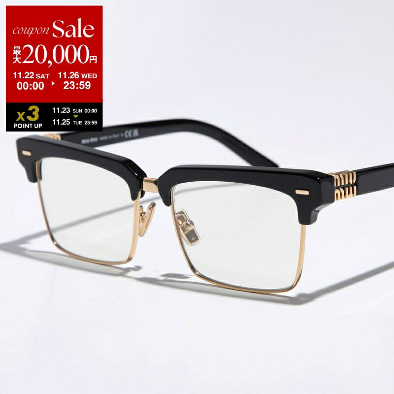 MIUMIU ߥ奦ߥ奦 󥰥饹 󥦥 0MU 10ZS ǥ  ȥ֥ ϡե ᥬ  ᥿ 󥰥...