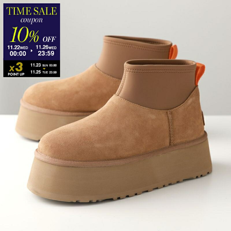 【ブラックフライデー・11/26-23:59迄10％OFFクーポン】【カラー限定特価】UGG アグ ムートンブーツ W CLASSIC MINI DIPPER クラシック ミニ ディッパー 1168170 レディース ショートブーツ シューズ 靴 CHE【cp_ten】
