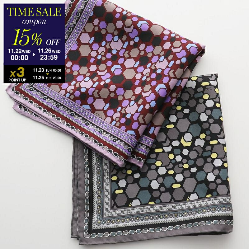 【ブラックフライデー・11/26-23:59迄15％OFFクーポン】EMILIO PUCCI エミリオプッチ スカーフ P1026 ..