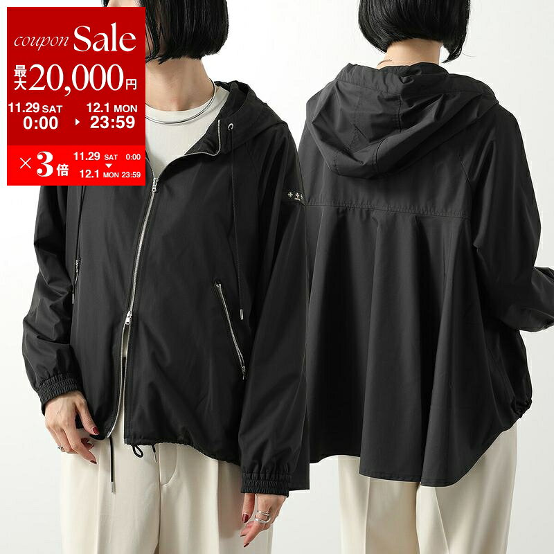 【最大2万円OFFクーポン対象・11/29～12/1限定】TATRAS タトラス ブルゾン CYNARA シナーラ LJXA0119033588 レディース ドレープ フード付き ジャケット 軽量 BLACKのサムネイル