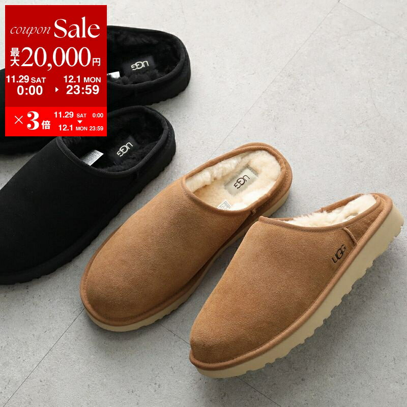 【最大2万円OFFクーポン対象・11/29～12/1限定】UGG アグ スリッポン Classic Slip-On 1129290 メンズ スエード ムートン スリッパ シューズ 靴 カラー2色