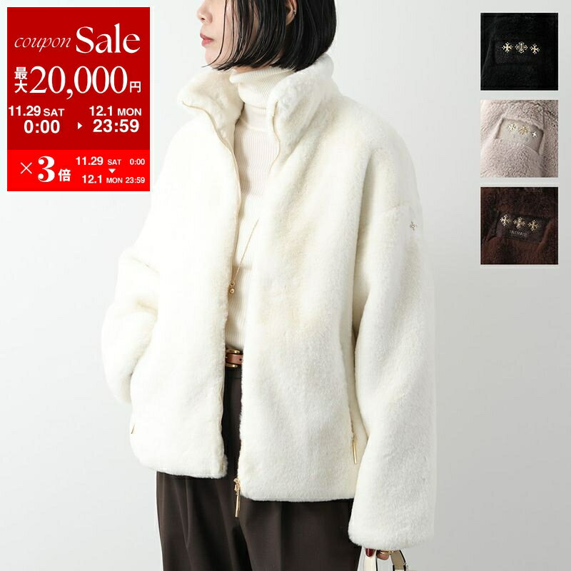 【最大2万円OFFクーポン対象・11/29～12/1限定】TATRAS タトラス ジャケット BARBRA バルブラ LJXA0038033588 レディース ボア スタンドネック オーバーサイズ エコファー ジップアップ カラー4色のサムネイル