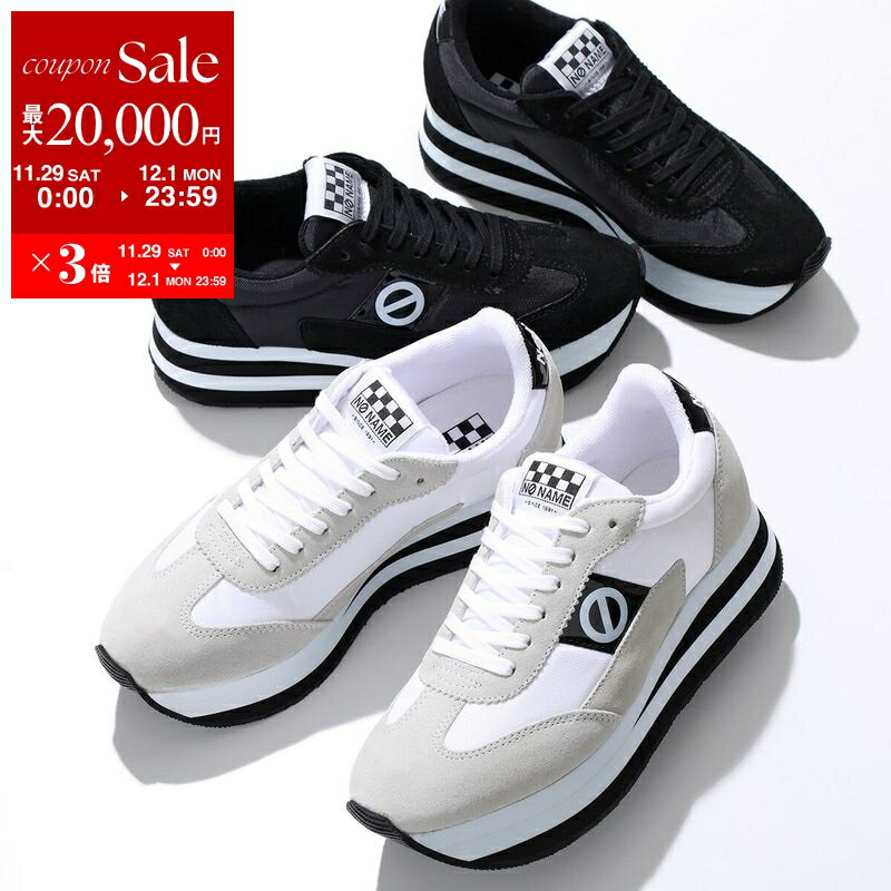 【最大2万円OFFクーポン対象・11/29～12/1限定】NO NAME ノーネーム スニーカー FLEX M JOGGER フレックス ジョガー レディース ローカット 厚底 シューズ 靴 カラー2色