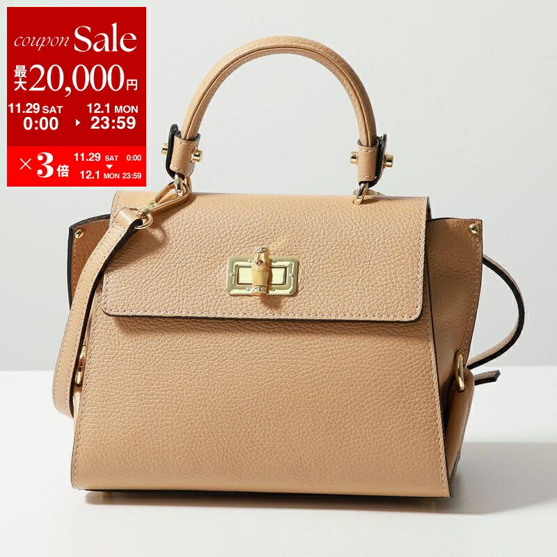 【最大2万円OFFクーポン対象・11/29～12/1限定】MARCO BIANCHINI マルコビアンキーニ ハンドバッグ 370360 レディース レザー ショルダーバッグ クロスボディ バンブー 鞄 カラー3色