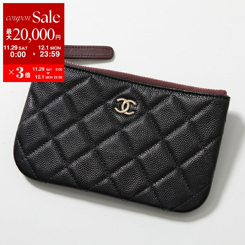 【最大2万円OFFクーポン対象・11/29～12/1限定】CHANEL シャネル ポーチ MATELASSE マトラッセ AP4020 Y33352 レディース クラシック スモール ジップ ミニ キャビアスキン 小物入れ ココマーク CCロゴ C3906のサムネイル