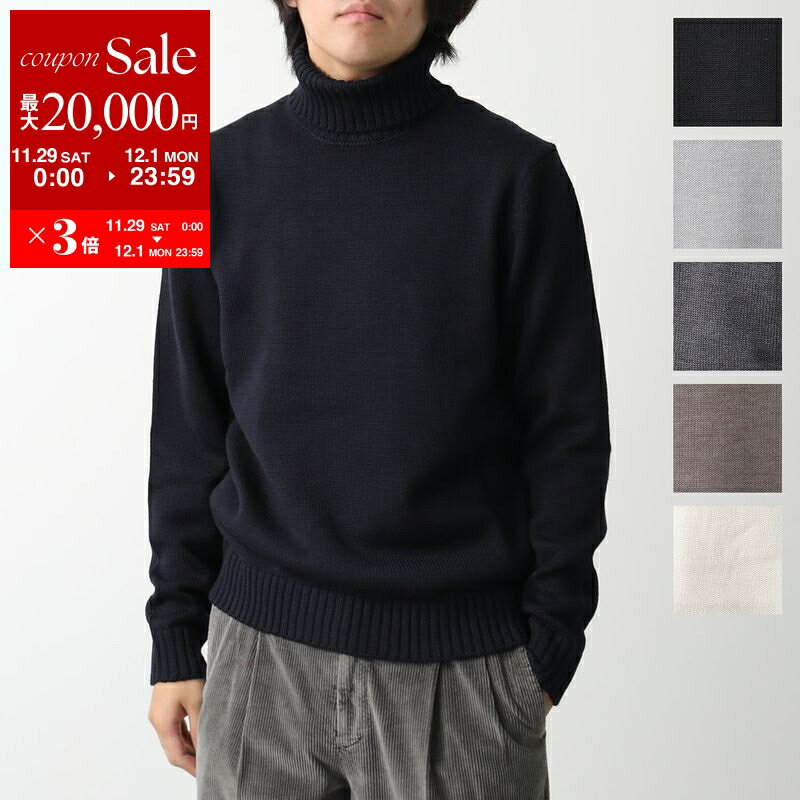 【最大2万円OFFクーポン対象・11/29～12/1限定】ZANONE ザノーネ セーター DV 810105 ZR229 メンズ ニット 5ゲージ ミドルゲージ ウール 長袖 タートルネック 無地 カラー6色