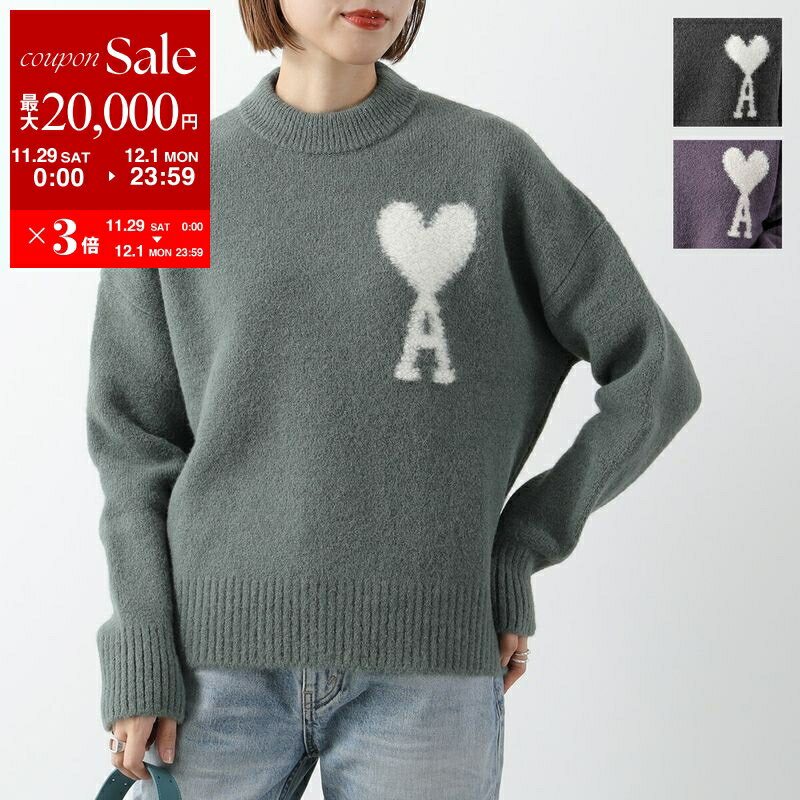 【最大2万円OFFクーポン対象・11/29～12/1限定】ami paris アミパリス セーター OFF WHITE ADC SWEATER..