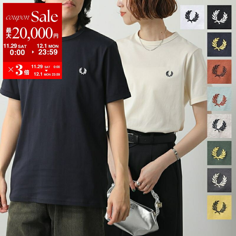 ں2OFFݥоݡ11/2912/1FRED PERRY եåɥڥ꡼ T Ringer T-Shirt M3519  ...