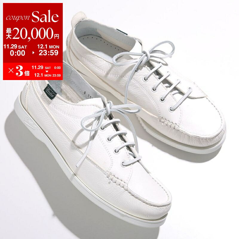 【最大2万円OFFクーポン対象・11/29～12/1限定】Paraboot パラブーツ デッキシューズ MALIBU マリブ 092450 メンズ ディアスキン モカシン ローカット レザーシューズ ブレイク製法 マリンソール CERF-BLANC