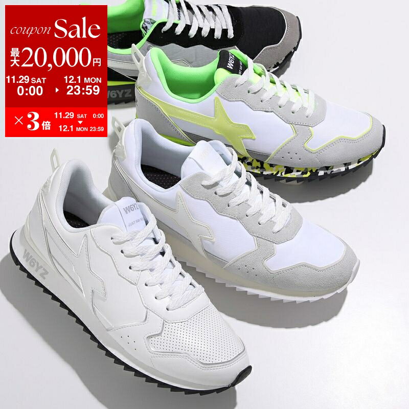 【最大2万円OFFクーポン対象・11/29～12/1限定】W6YZ ウィズ スニーカー JET-M ジェット 2013560 メンズ ローカット ロゴ 軽量 スウェード テキスタイル レザー ナイロン シューズ 靴 カラー4色