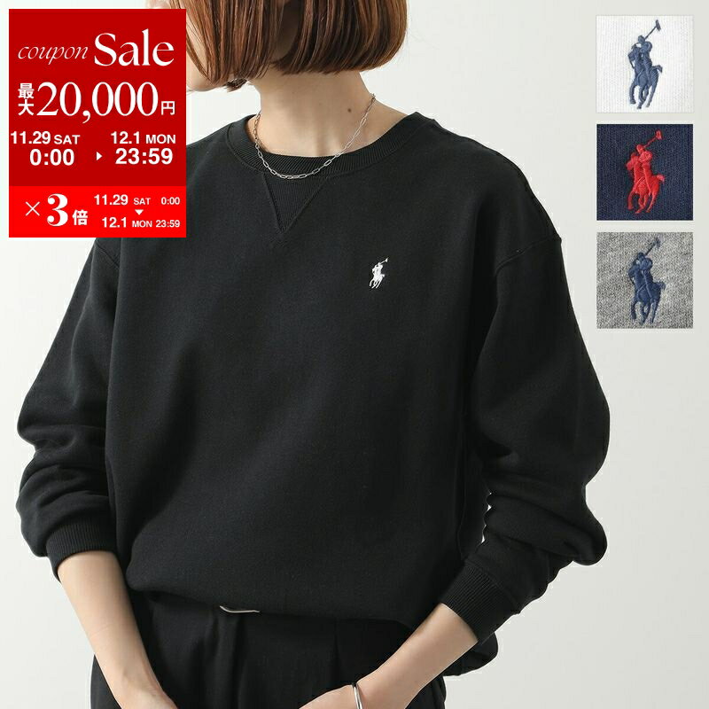 【最大2万円OFFクーポン対象・11/29～12/1限定】Polo Ralph Lauren ポロラルフローレン トレーナー 211943006 レディース スウェット 長袖 裏起毛 クルーネック ポニー刺繍 カラー4色のサムネイル