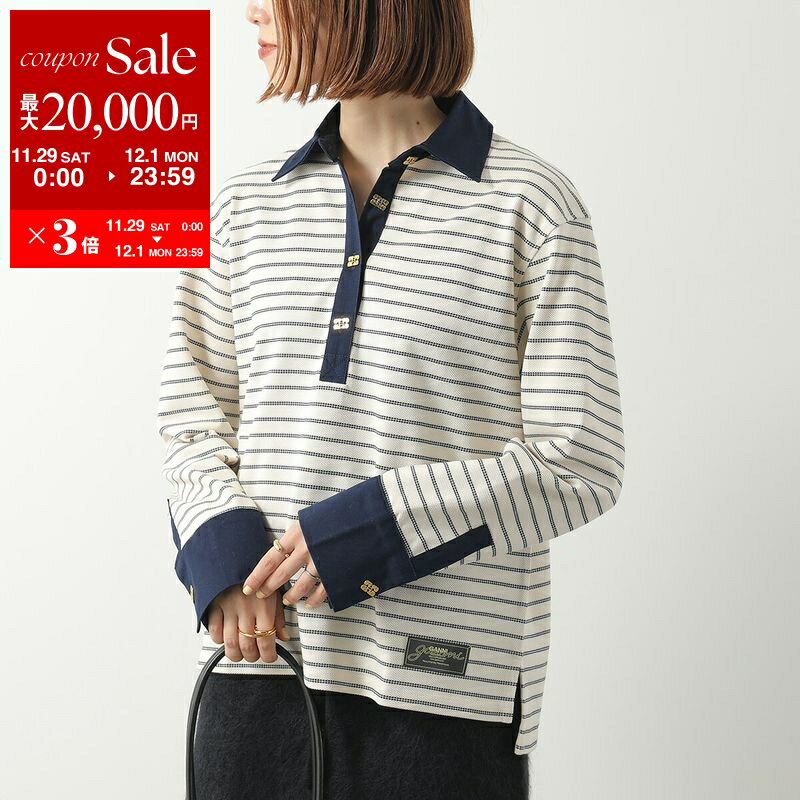 ں2OFFݥоݡ11/2912/1GANNI ˡ ݥ Single Piquet Jersey Polo T4215 370...