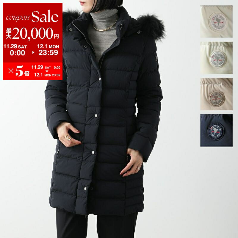【最大2万円OFFクーポン対象・11/29～12/1限定】CAPE HORN ケープホーン ダウンコート QUINA MURMASKI 72575 レディース レディース フード付 ラクーンファー 撥水 ロゴ カラー5色【po_fivee】のサムネイル