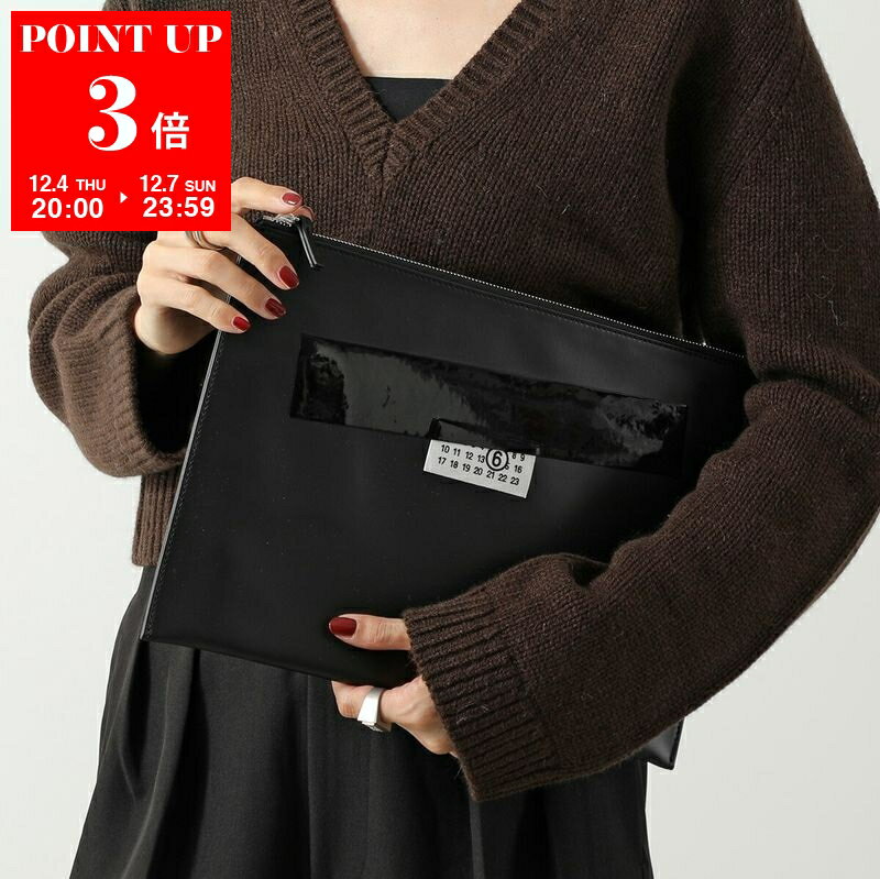 MM6 エムエムシックス メゾンマルジェラ クラッチバッグ SB6WF0013 P8651 レディース セカンドバッグ ナンバリングロゴ 鞄 T8013 SB6WF0013P8651T8013