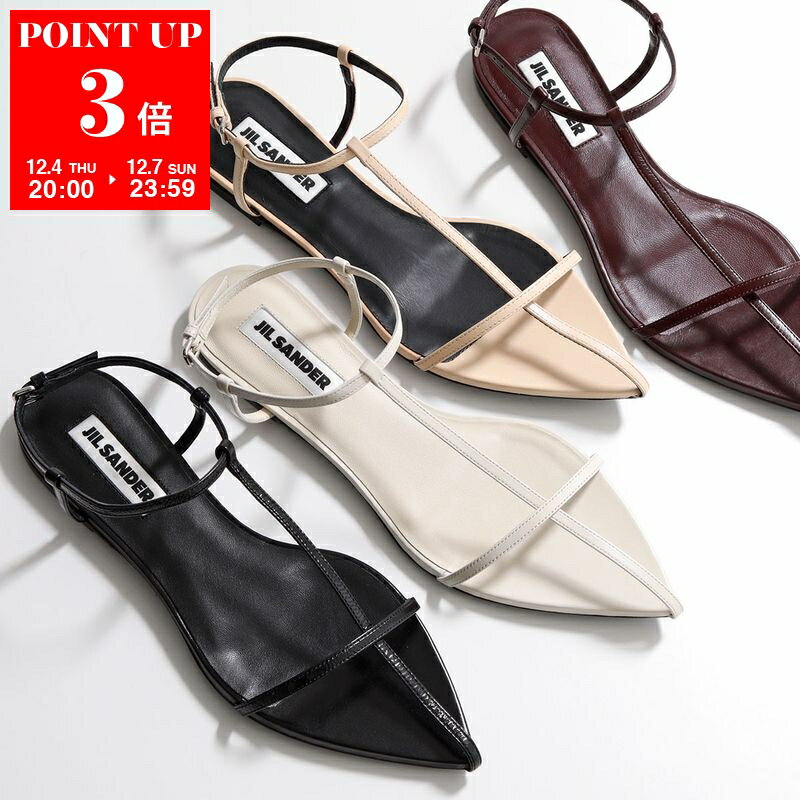 JIL SANDER ジルサンダー フラットサンダル J15WP0081 P6521 TRIPON レディース ポインテッドトゥ スト..