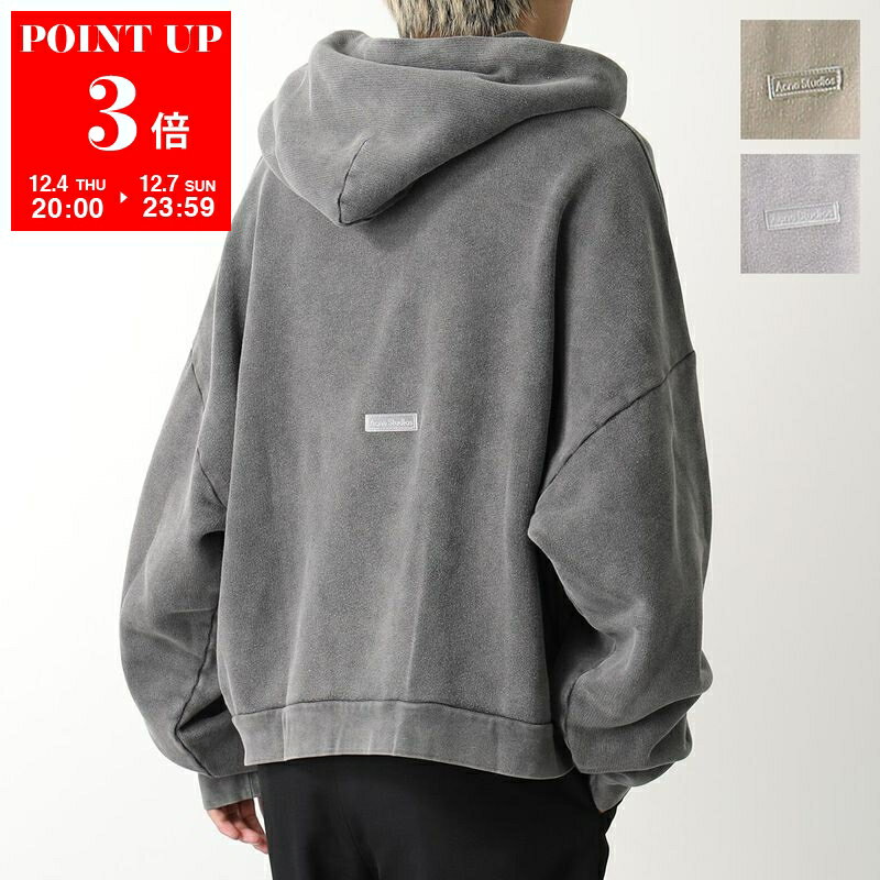 Acne Studios アクネストゥディオズ パーカー CI0138 FN-UX-SWEA000019 メンズ ガーメントダイ プルオーバー 長袖 スウェット カラー3色