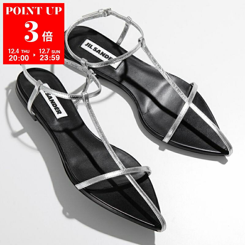 JIL SANDER ジルサンダー フラットサンダル J15WP0081 P5802 レディース ポインテッドトゥ ストラップ ..