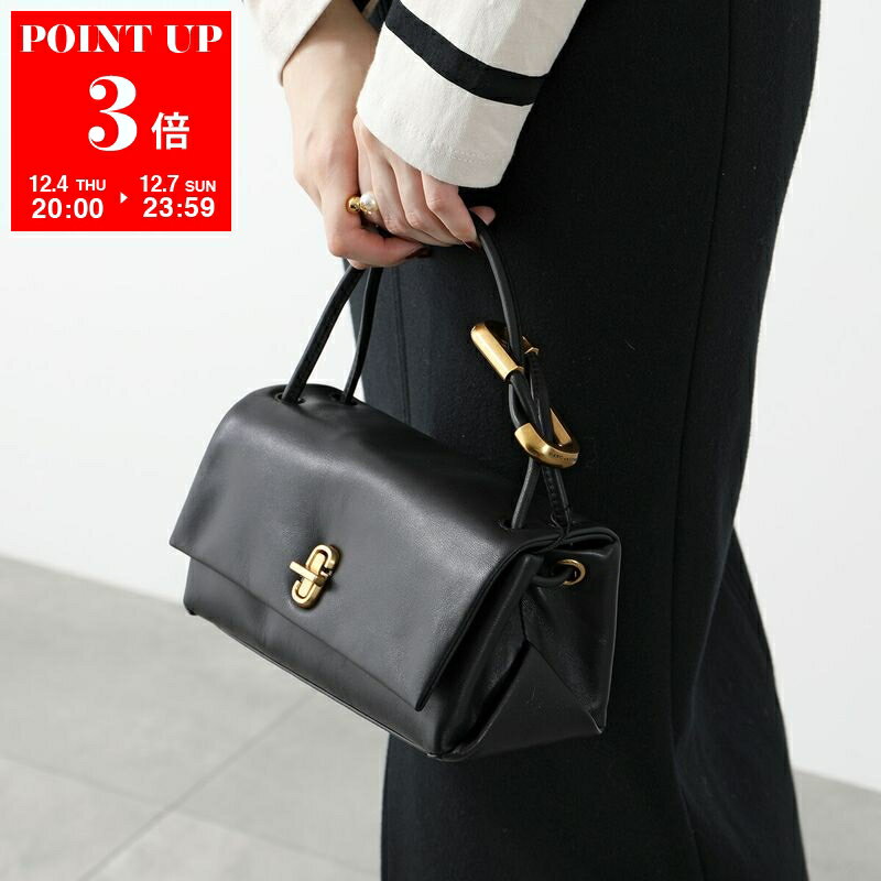 楽天インポートセレクトmuseeMARC JACOBS マークジェイコブス ハンドバッグ THE LEATHE DUAL MINI ザ レザー デュアル バッグ ミニ 2F4HSH010H04 レディース 鞄 001/BLACK