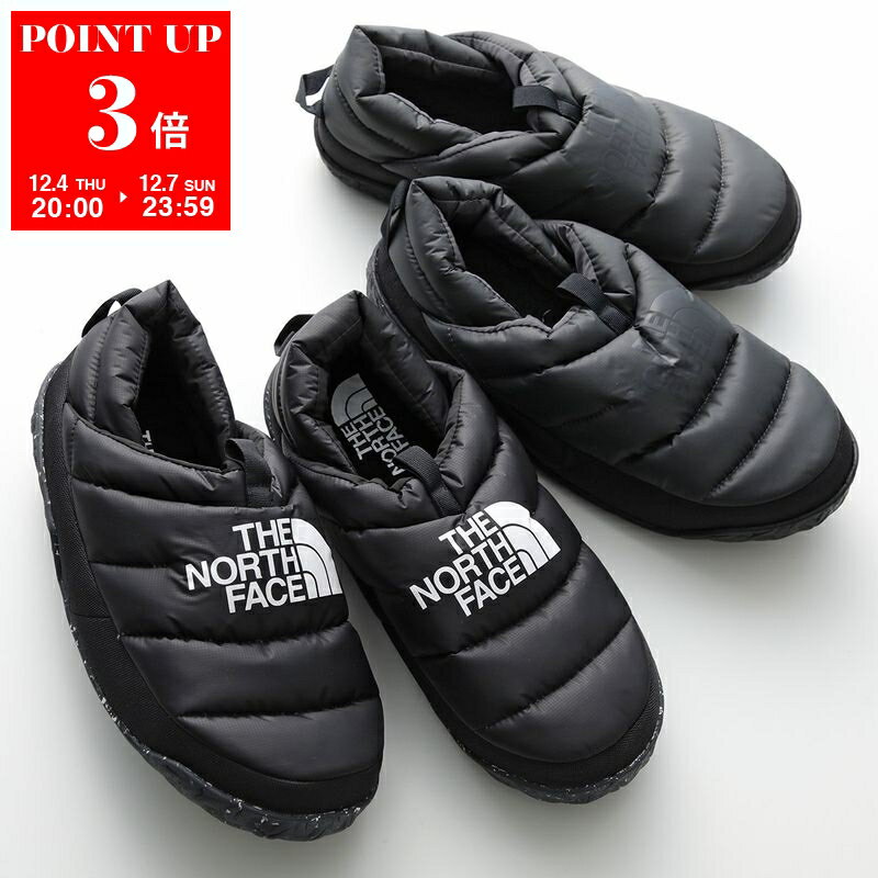 楽天インポートセレクトmuseeTHE NORTH FACE ザノースフェイス モックシューズ NUPTSE MULE NF0A5G2F ヌプシ ミュール メンズ ルームシューズ スリッポン 撥水 カラー2色