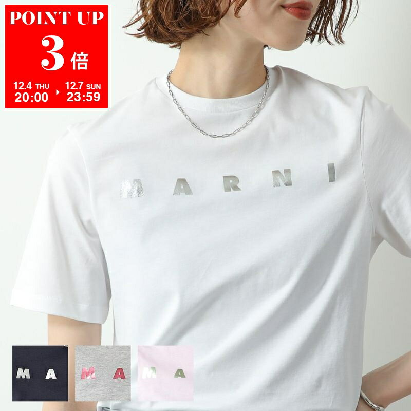 MARNI KIDS マルニ キッズ Tシャツ M01317 M00HZ レディース ガールズ 半袖 カットソー ロゴT クルーネック コットン カラー4色 M01317M00HZ0M803