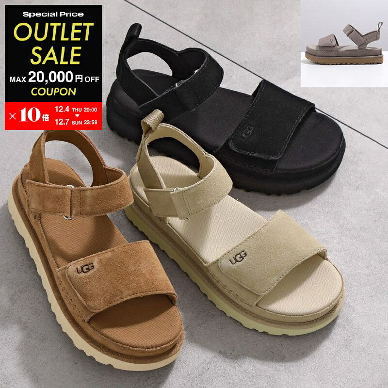 【2,000円OFFクーポン対象・12/4-20時～】UGG アグ サンダル GOLDENSTAR ゴールデンスター 1136783 レディース スウェード ストラップ プラットフォーム シューズ 靴 カラー5色【po_jyuuu】【outlet】
