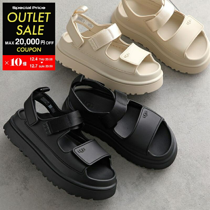 【2,000円OFFクーポン対象・12/4-20時～】UGG アグ サンダル W GOLDENGLOW ゴールデングロー 1152685 レディース プラットフォーム ストラップ ロゴ シューズ 靴 カラー3色【po_jyuuu】【outlet】