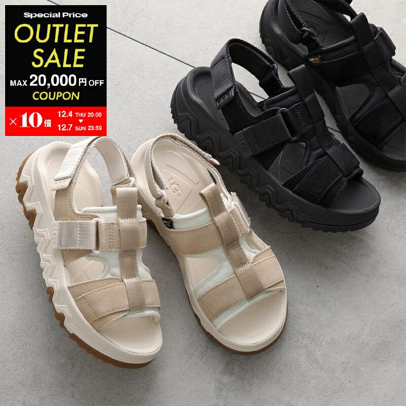 【2,000円OFFクーポン対象・12/4-20時～】UGG アグ サンダル CAP TRAIL STRAP SANDAL キャップトレイル ストラップ 1167496 レディース スウェード メッシュ シューズ 靴 カラー2色【po_jyuuu】【outlet】