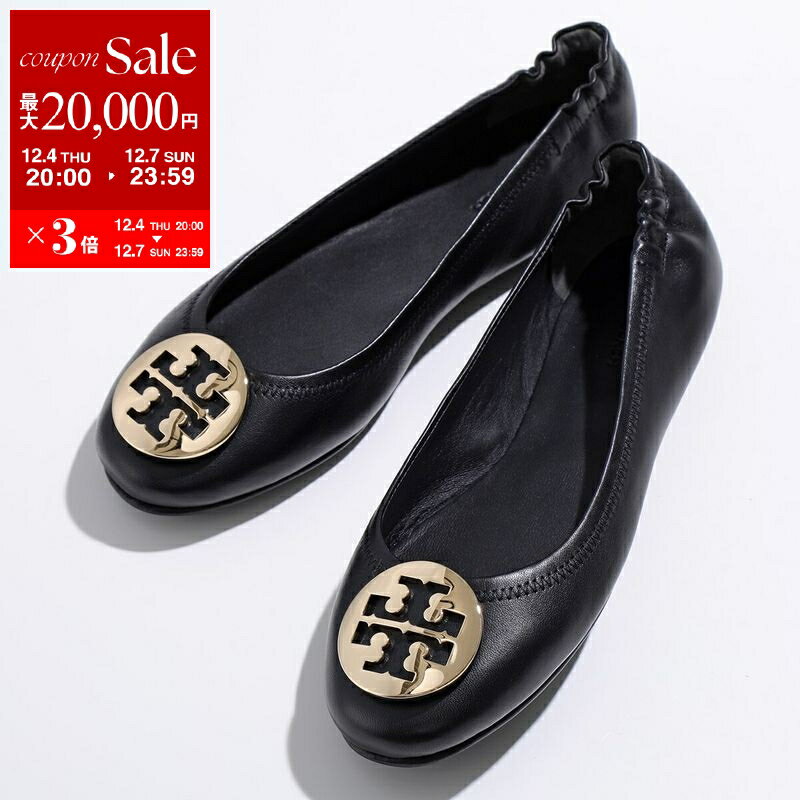 【最大2万円OFFクーポン対象・12/4-20時～】TORY BURCH トリーバーチ フラットパンプス MINNIE TRAVEL BALLET WITH METAL LOGO ミニー トラベル バレエ ウィズ メタル ロゴ 50393 レディース バレエシューズ レザー 靴 013【dc_kikaku】