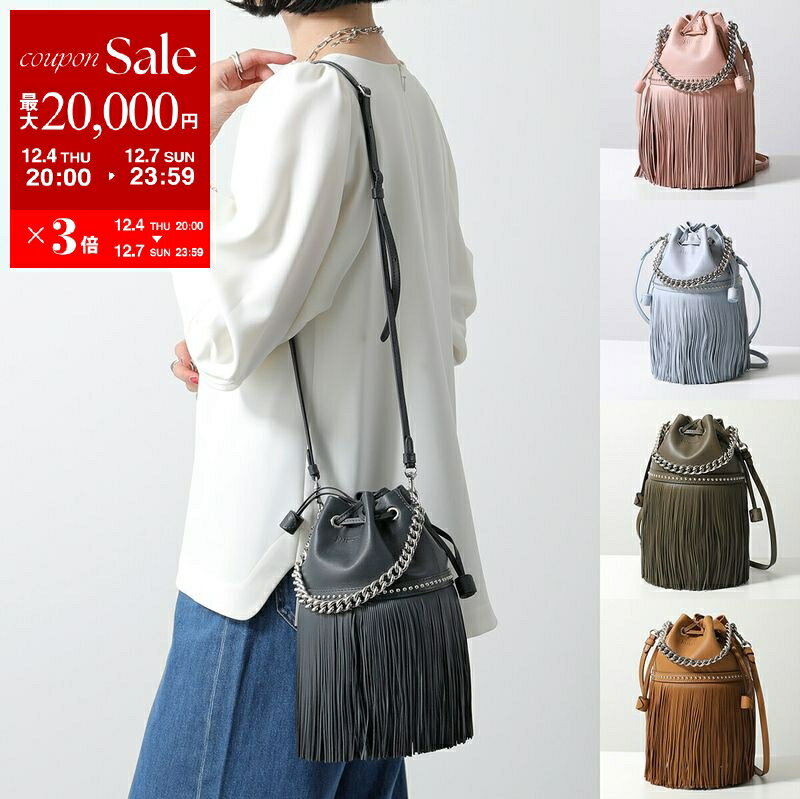 楽天インポートセレクトmusee【最大2万円OFFクーポン対象・12/4-20時～】J&M DAVIDSON フリンジ カーニバル MEDIUM FRINGE CARNIVAL WITH STUDS LMDC-1XX-SCNP 1855N 7502 レディース スタッズ レザー 巾着 ショルダーバッグ 鞄 カラー15色【dc_kikaku】