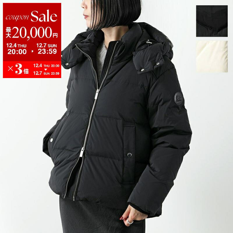楽天インポートセレクトmuseeWOOLRICH ウールリッチ ダウンジャケット ALSEA アルシー SHORT DOWN PUFFER JACKET WWOU0883FR UT1148 レディース ロゴ フーデッド カラー2色【dc_kikaku】