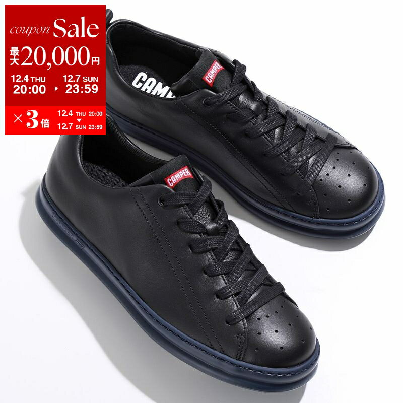 【最大2万円OFFクーポン対象・12/4-20時～】CAMPER カンペール スニーカー Runner ランナー K100226 メンズ ローカット レザー ロゴ ラウンドトゥ シューズ 靴 017/Black【dc_kikaku】