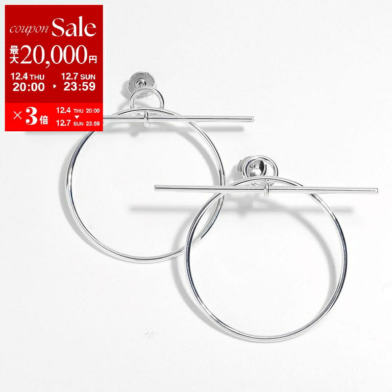 【最大2万円OFFクーポン対象・12/4-20時～】HERMES エルメス ピアス LOOP MM ループ Boucles d'oreilles H114504B レディース サークル スタッド silver925 シルバー【dc_kikaku】のサムネイル