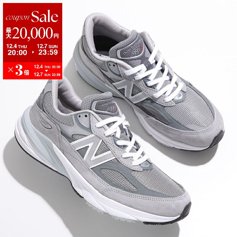 【最大2万円OFFクーポン対象・12/4-20時～】New Balance ニューバランス スニーカー M990GL6 メンズ 990v6 Made in USA ピッグスキンスエード FuelCellクッション ENCAPミッドソール Dウィズ シューズ 靴 グレー【dc_kikaku】