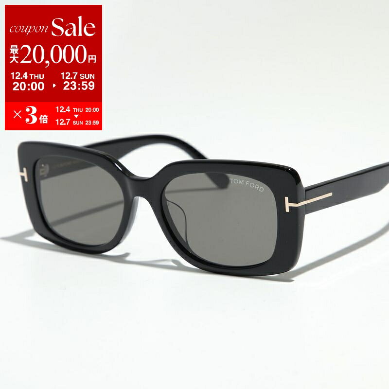 TOM FORD トムフォード サングラス TF1170-K FT1170-K レディース スクエア型 セルフレーム フルリム アジアンフィット メタルロゴ アイウェア 01A【dc_kikaku】