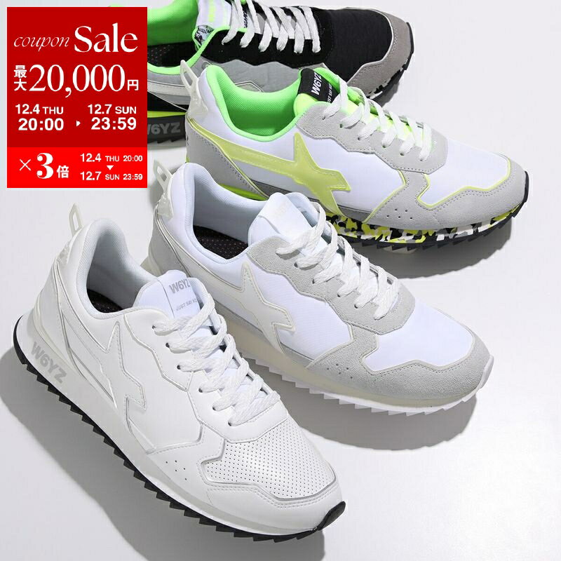 【最大2万円OFFクーポン対象・12/4-20時～】W6YZ ウィズ スニーカー JET-M ジェット 2013560 メンズ ローカット ロゴ 軽量 スウェード テキスタイル レザー ナイロン シューズ 靴 カラー4色【dc_kikaku】