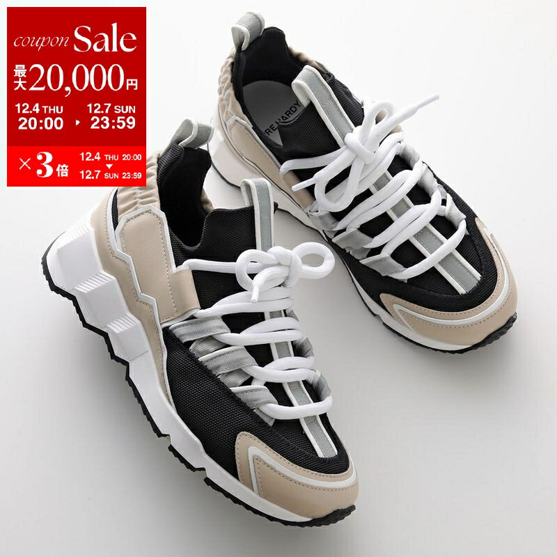 【最大2万円OFFクーポン対象・12/4-20時～】PIERRE HARDY ピエールアルディ スニーカー TREK COMET トレックコメット NS04PI レディース キャンバス レザー シューズ 靴 CALF-CANVAS-BLACK-MULTI-WHITE【dc_kikaku】