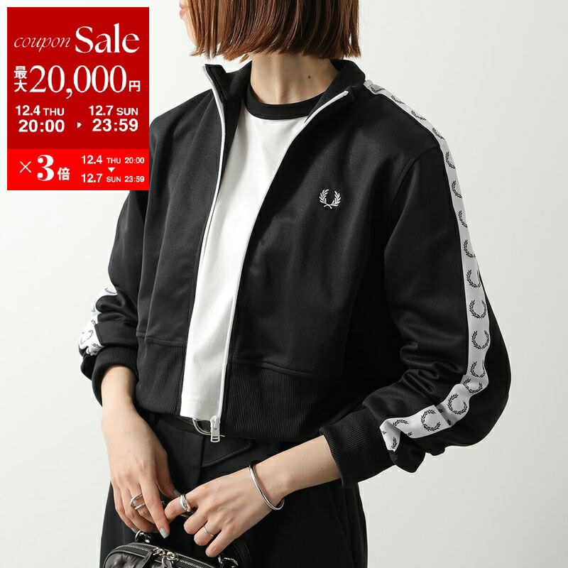 【最大2万円OFFクーポン対象・12/4-20時～】FRED PERRY フレッドペリー トラックジャケット Cropped Ta..
