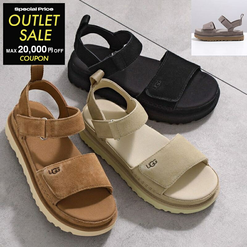 【2,000円OFFクーポン対象・12/4-20時～】UGG アグ サンダル GOLDENSTAR ゴールデンスター 1136783 レディース スウェード ストラップ プラットフォーム シューズ 靴 カラー5色【po_jyuuu】【outlet】