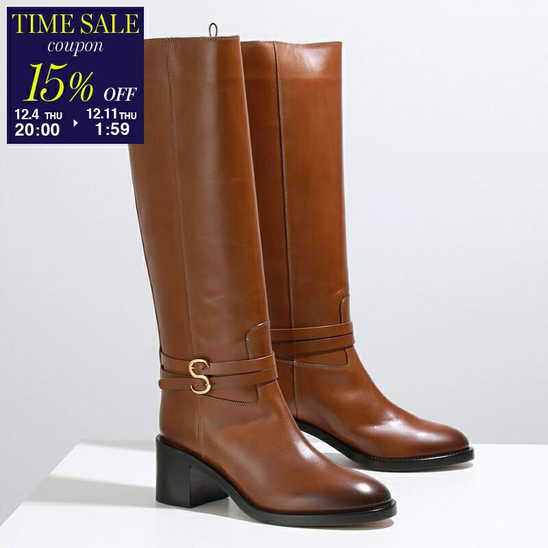 【15％OFFクーポン対象・12/4-20時～】SARTORE サルトル ロングブーツ SR440404 SR440401 レディース レザー バックル シューズ チャンキーヒール 靴 カラー2色【cp_fifte】