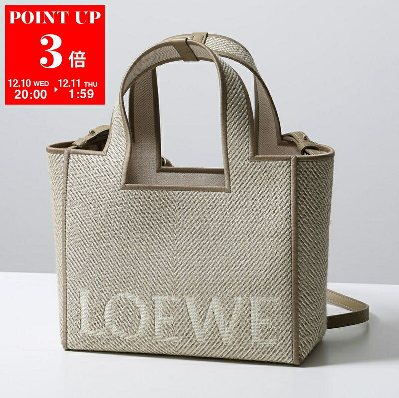 LOEWE ロエベ ショルダーバッグ FONT TOTE S フォント トート スモール ALF1B59X14 レディース ロゴ ハ..