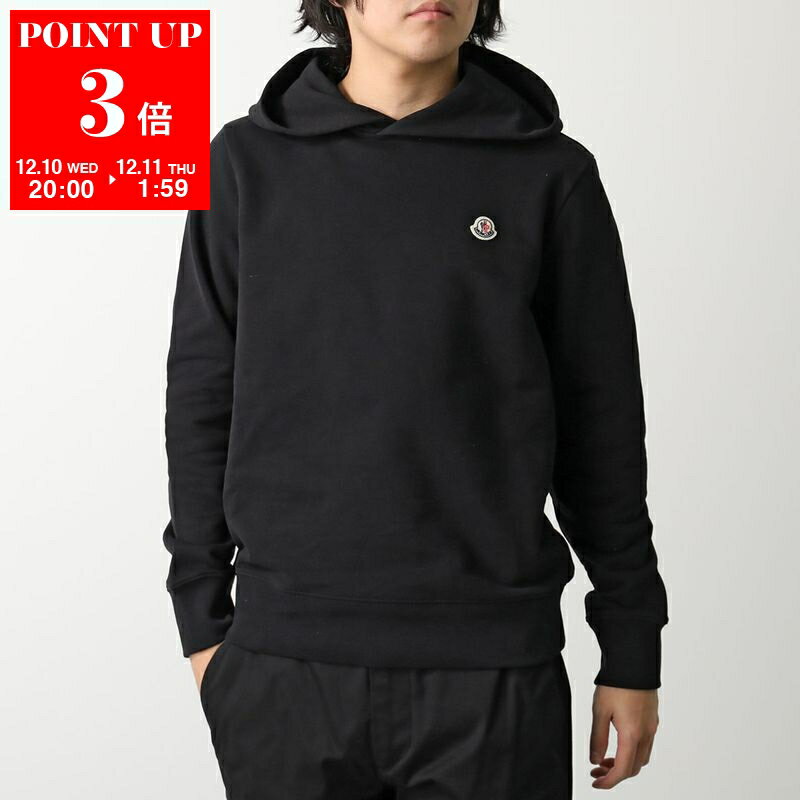 MONCLER モンクレール パーカー 8G00035 89AUJ メンズ スウェット プルオーバー フーディー ロゴパッチ 999