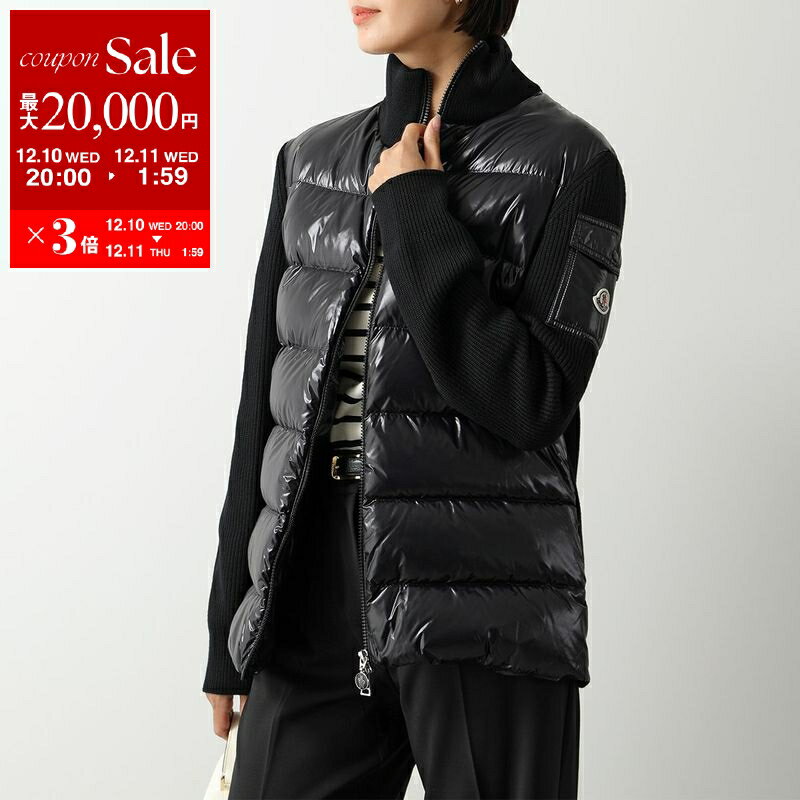 【最大2万円OFFクーポン対象・12/11-1時59分迄】MONCLER モンクレール ニットブルゾン CARDIGAN TRICOT トリコ 9B00020 M1131 レディース ダウン切替 ナイロン×ウール ジップアップジャケット ハイネック アイコンパッチ カラー3色【dc_kikaku】のサムネイル