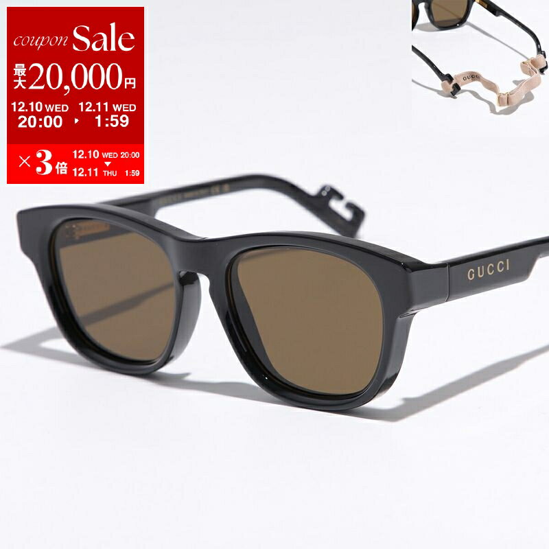 楽天インポートセレクトmusee【最大2万円OFFクーポン対象・12/10-0時～】GUCCI グッチ サングラス GG1238S メンズ ウェリントン型 メガネ 眼鏡 ロゴ セルフレーム アイウェア カラー2色【dc_kikaku】